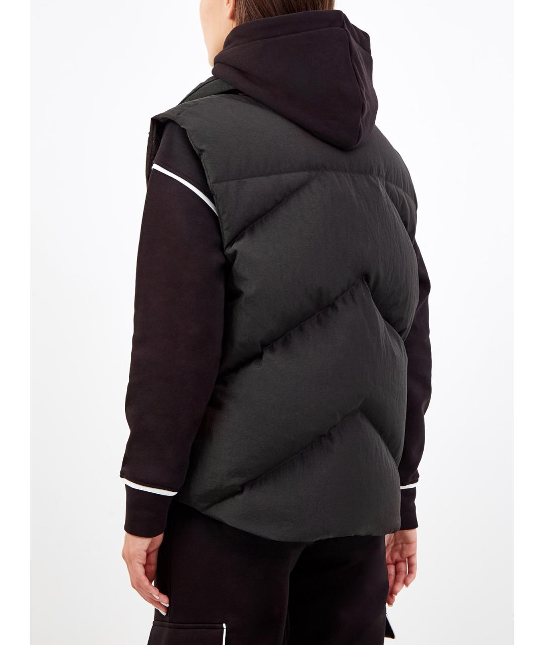 KARL LAGERFELD Черный полиамидовый жилет, фото 4