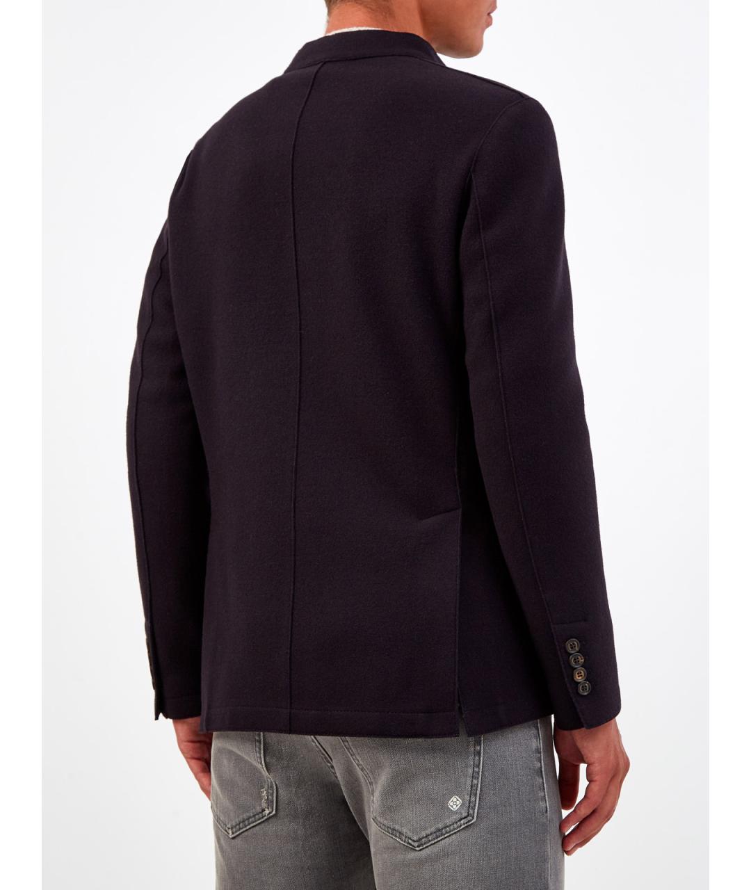 ELEVENTY Черный шерстяной пиджак, фото 4