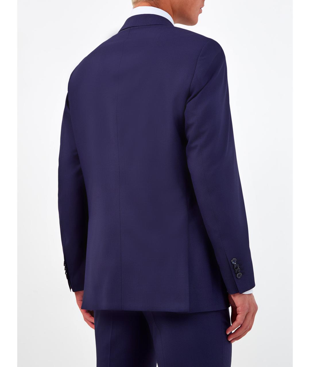 L.B.M. 1911 Синий шерстяной пиджак, фото 4