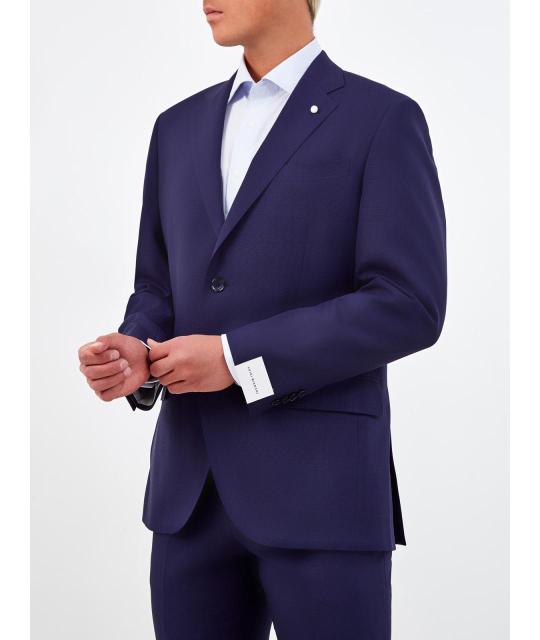 L.B.M. 1911 Синий шерстяной пиджак, фото 3