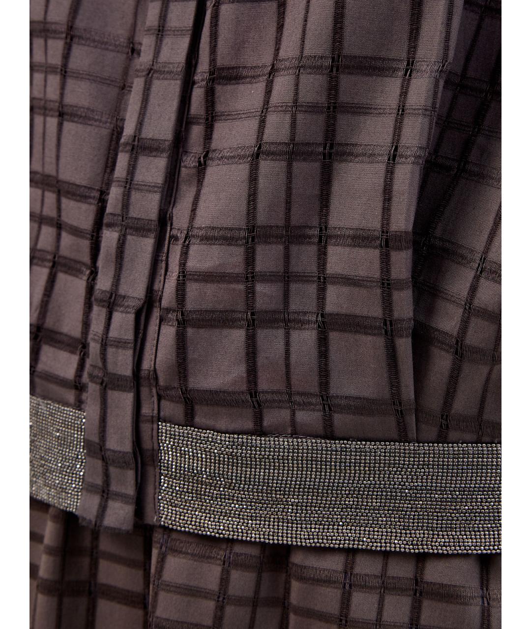 FABIANA FILIPPI Коричневая хлопковая рубашка, фото 5