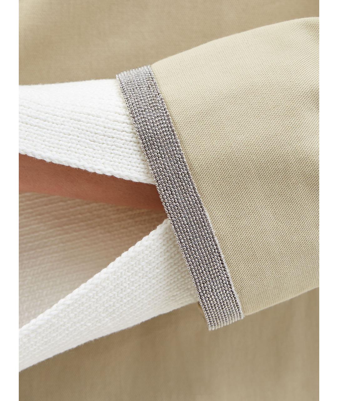 FABIANA FILIPPI Бежевый хлопковый жакет/пиджак, фото 5