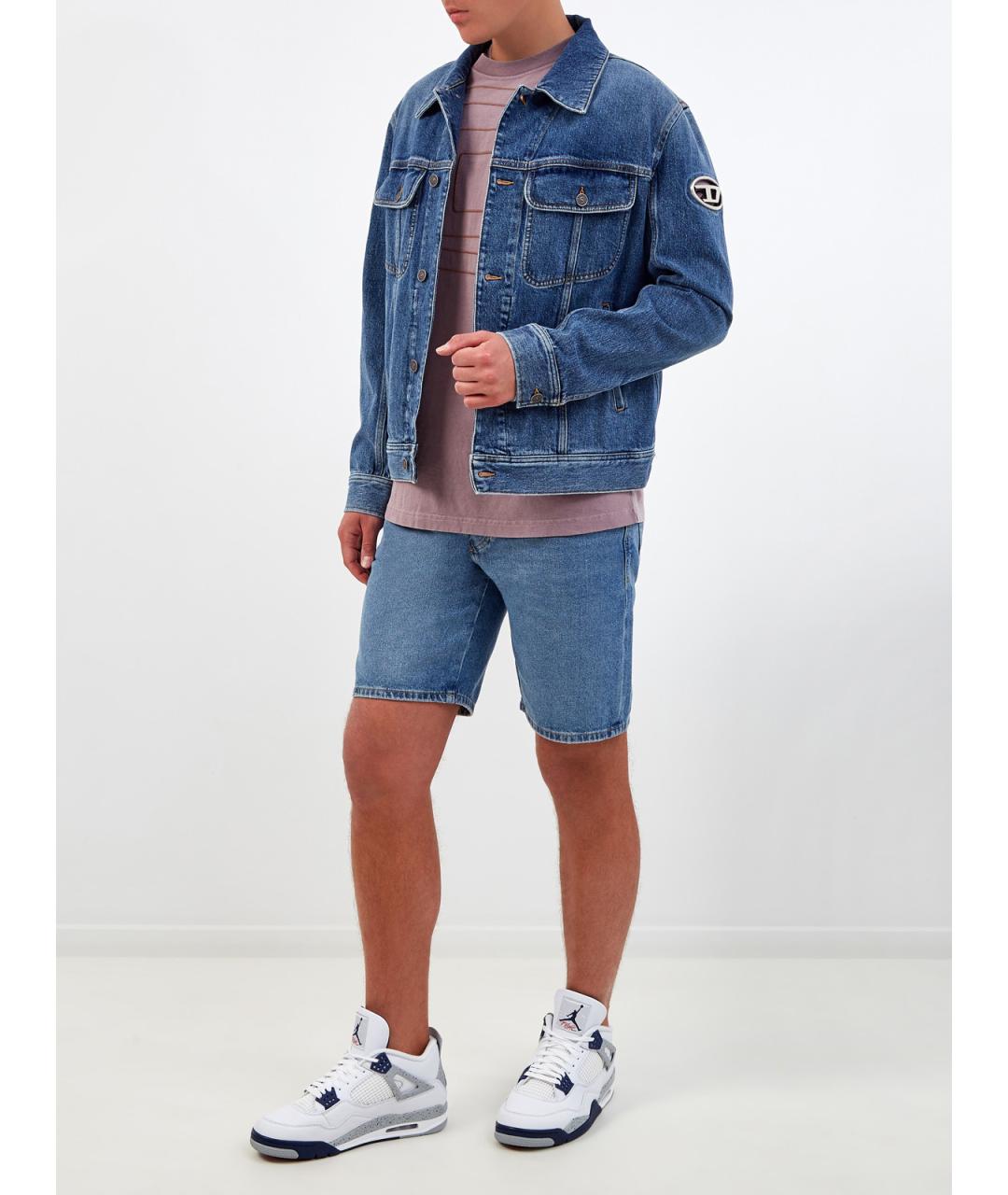 DIESEL Синяя хлопковая куртка, фото 2