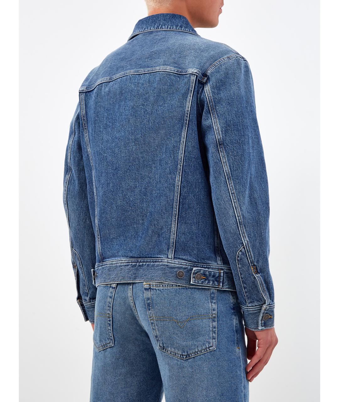 DIESEL Синяя хлопковая куртка, фото 4