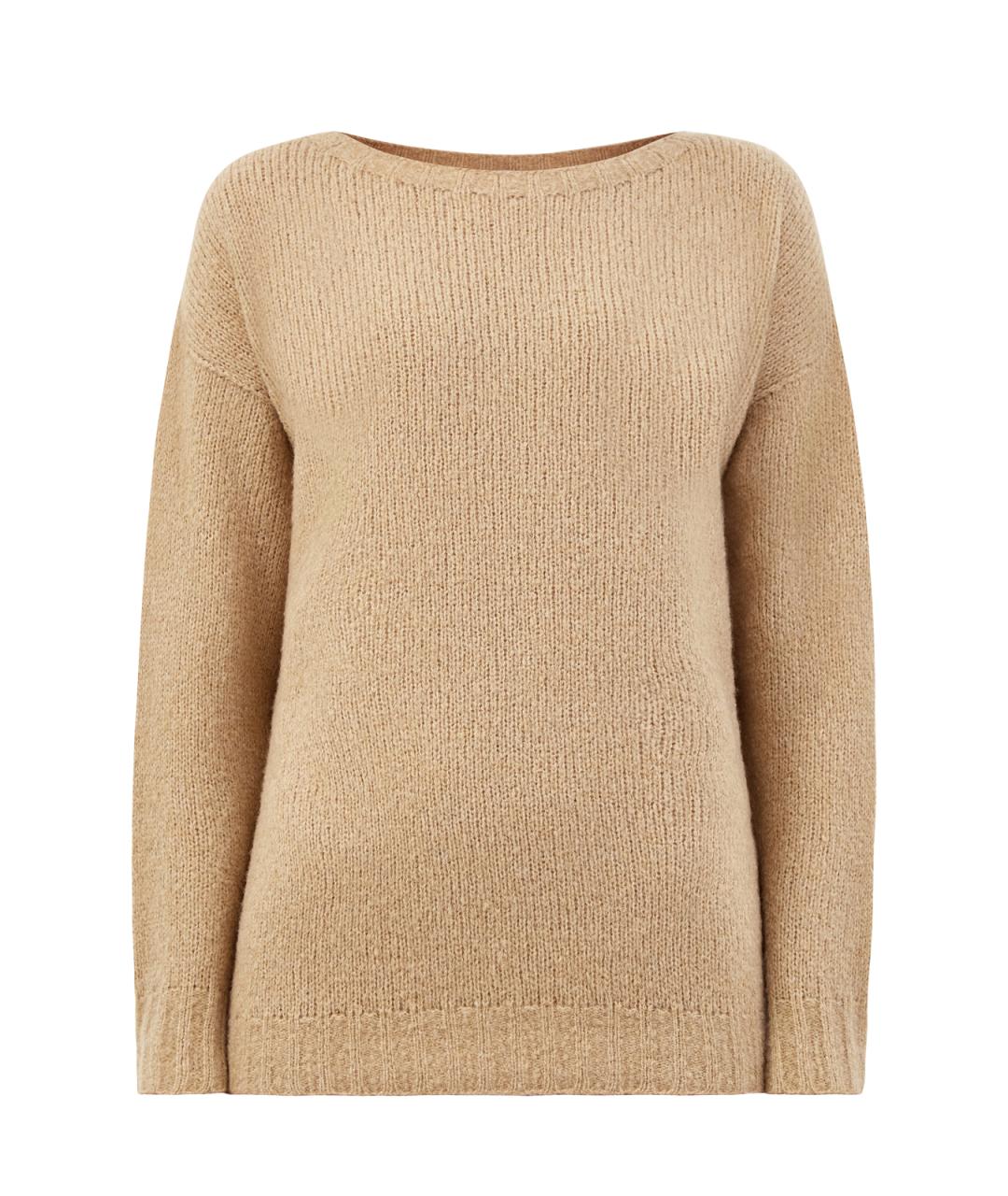 GENTRY PORTOFINO Коричневый шерстяной джемпер / свитер, фото 1