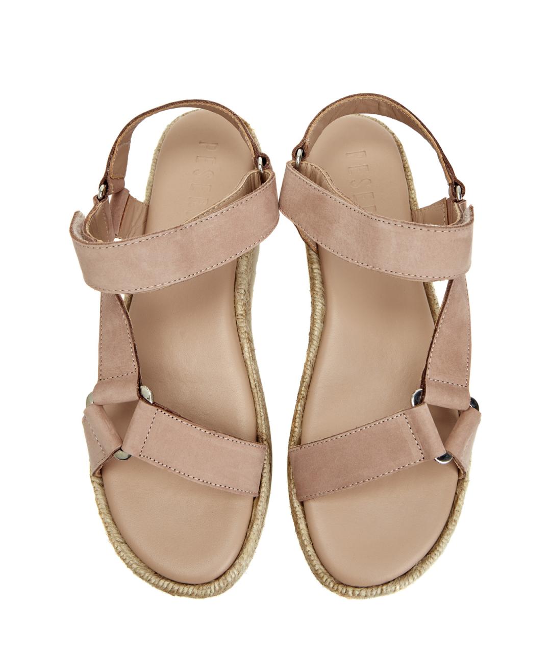 PESERICO Бежевые кожаные эспадрильи, фото 4