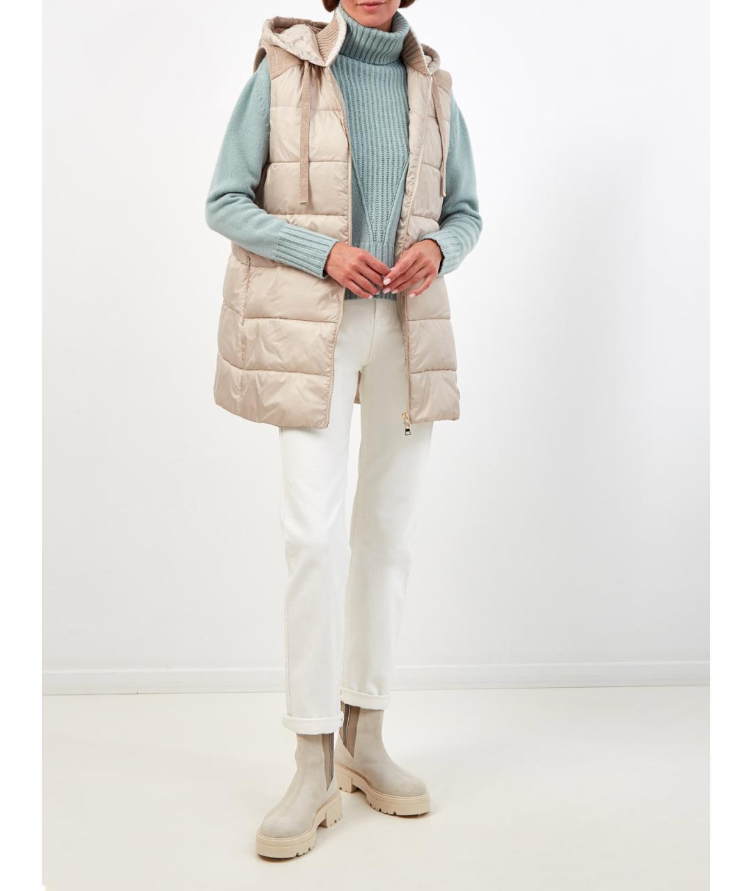 LORENA ANTONIAZZI Бирюзовый шерстяной джемпер / свитер, фото 2