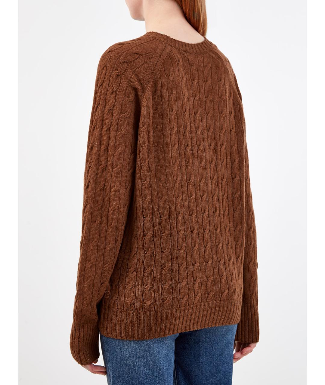ETRO Коричневый кашемировый джемпер / свитер, фото 4