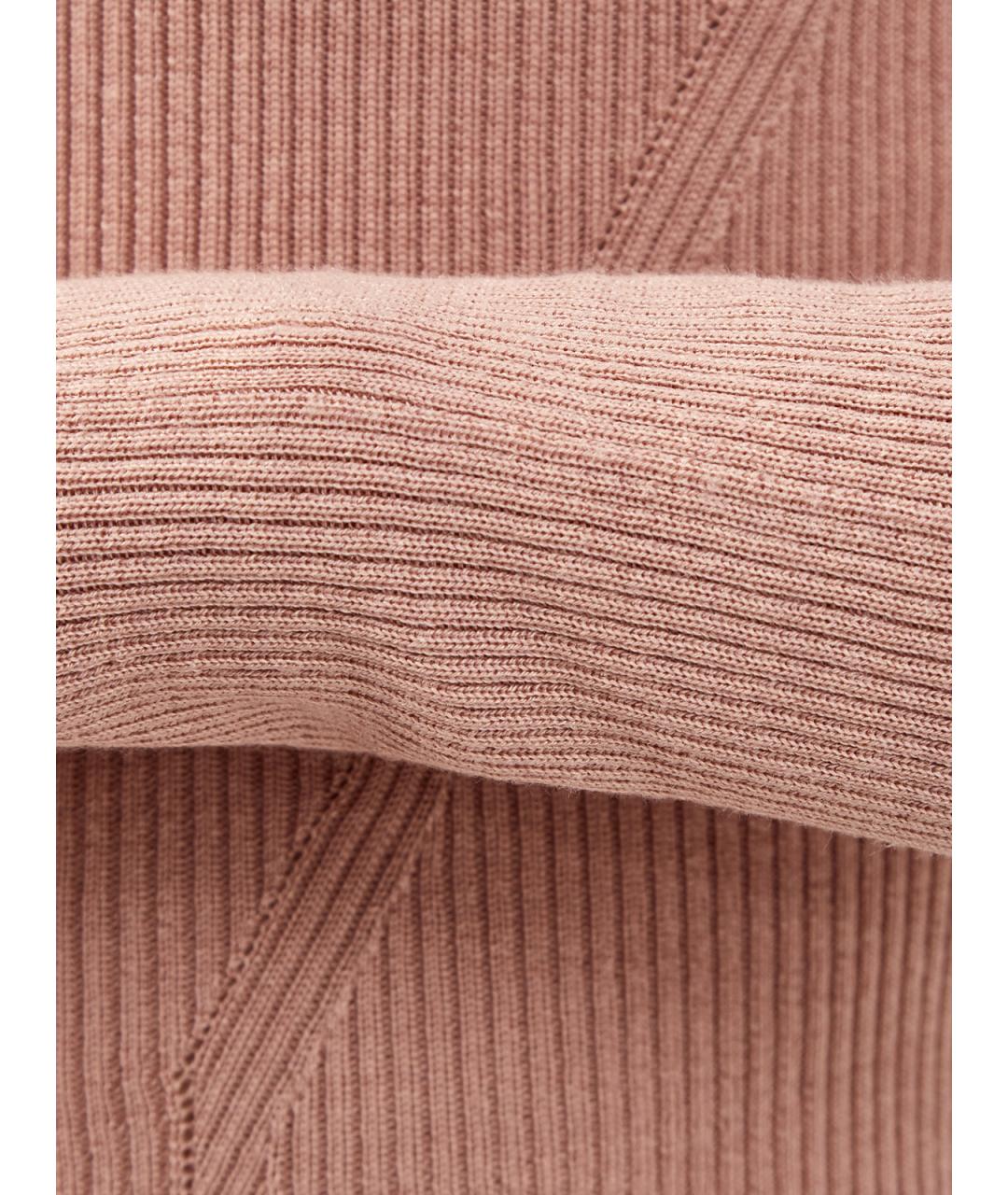 GENTRY PORTOFINO Розовая шерстяная водолазка, фото 5