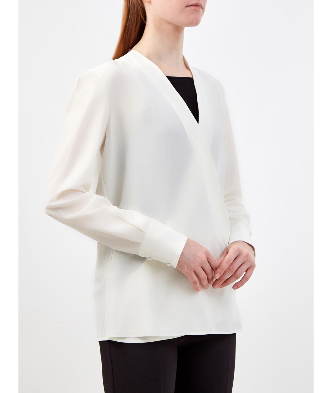 ETRO Белая шелковая блузы, фото 3