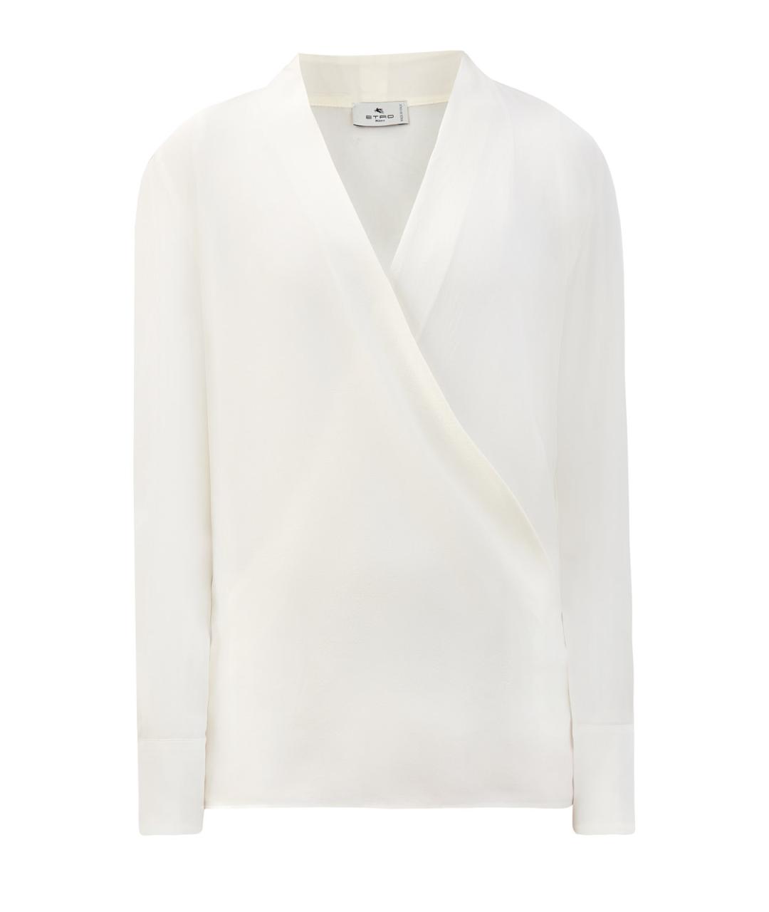 ETRO Белая шелковая блузы, фото 1