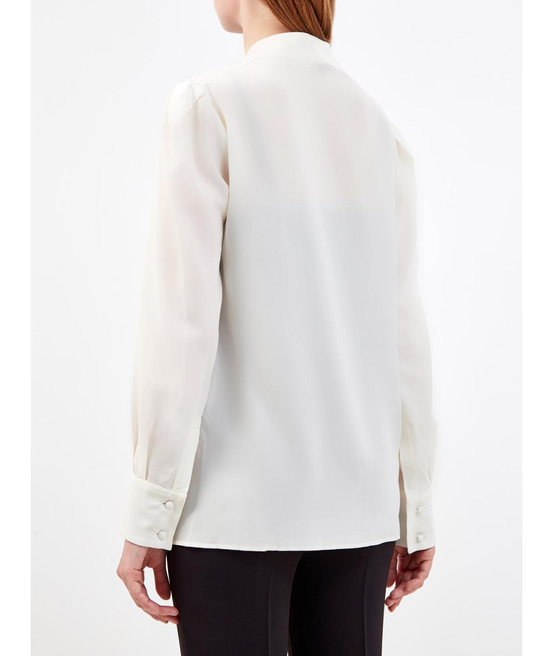 ETRO Белая шелковая блузы, фото 4