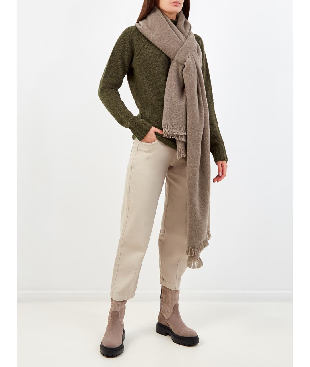 GENTRY PORTOFINO Зеленый шерстяной джемпер / свитер, фото 2