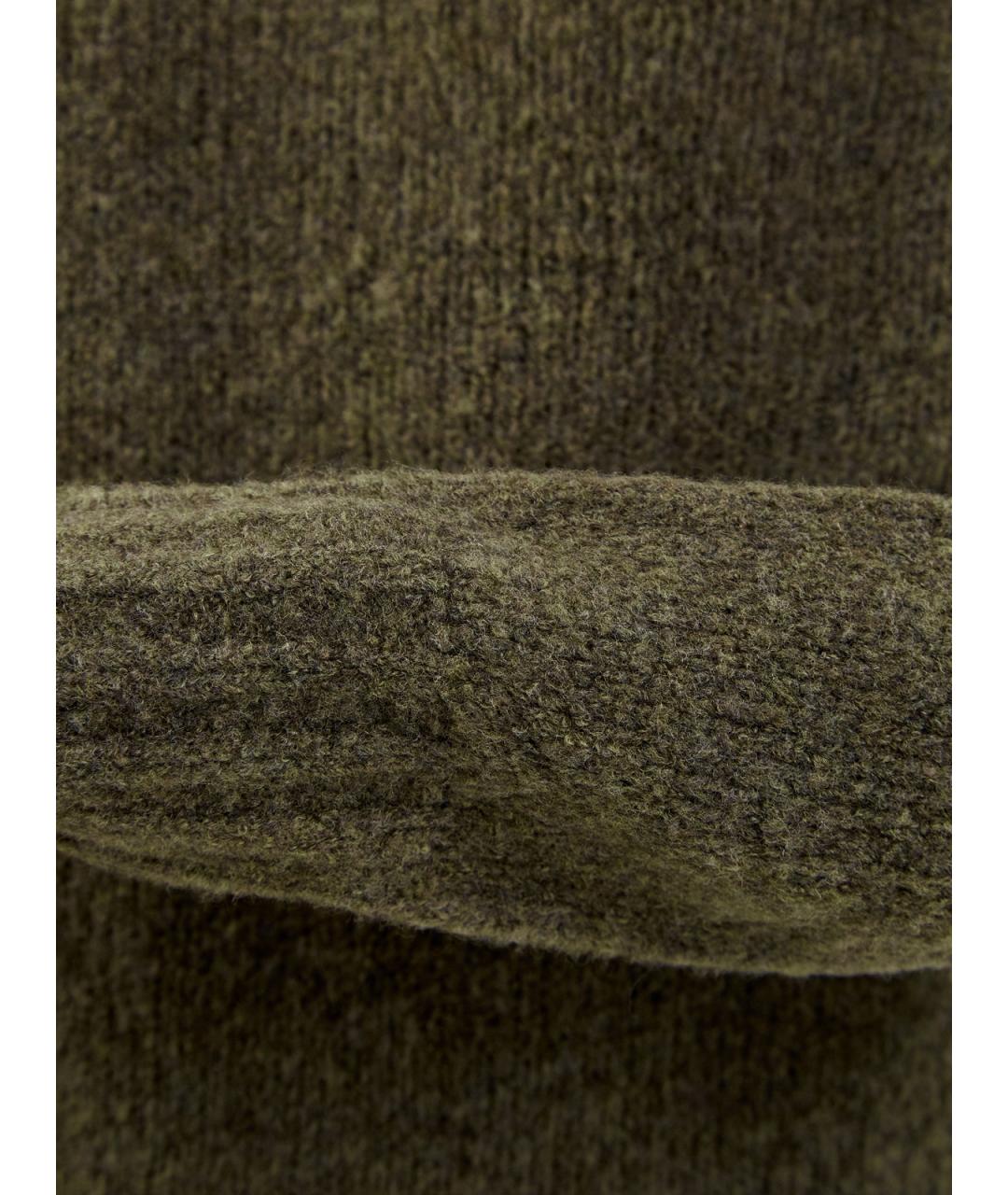 GENTRY PORTOFINO Зеленый шерстяной джемпер / свитер, фото 5