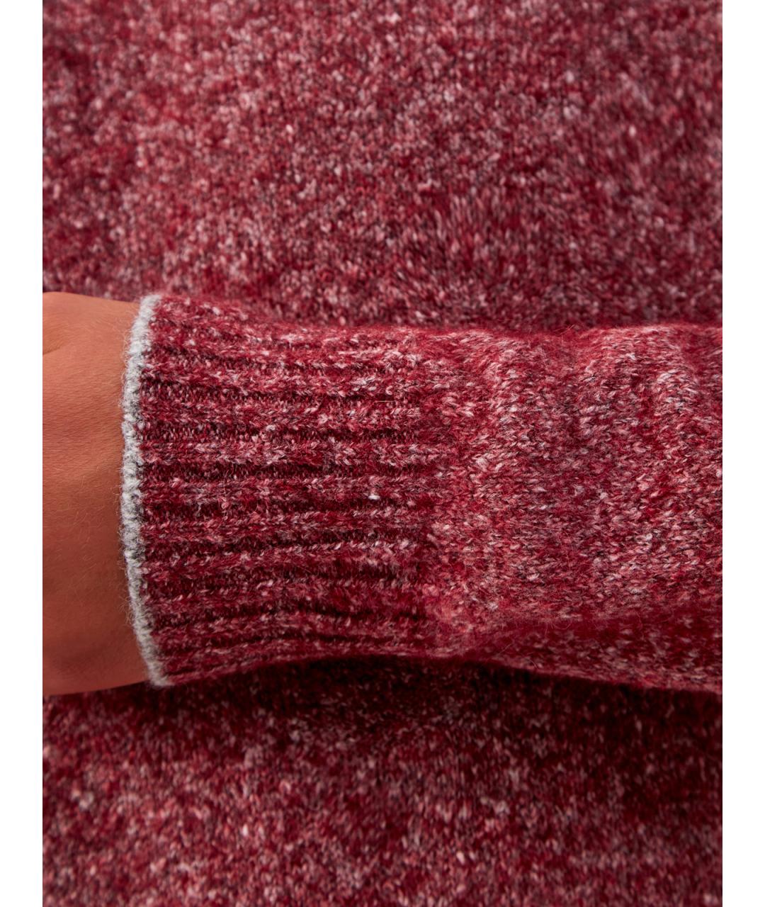 BRUNELLO CUCINELLI Бордовый шерстяной джемпер / свитер, фото 5
