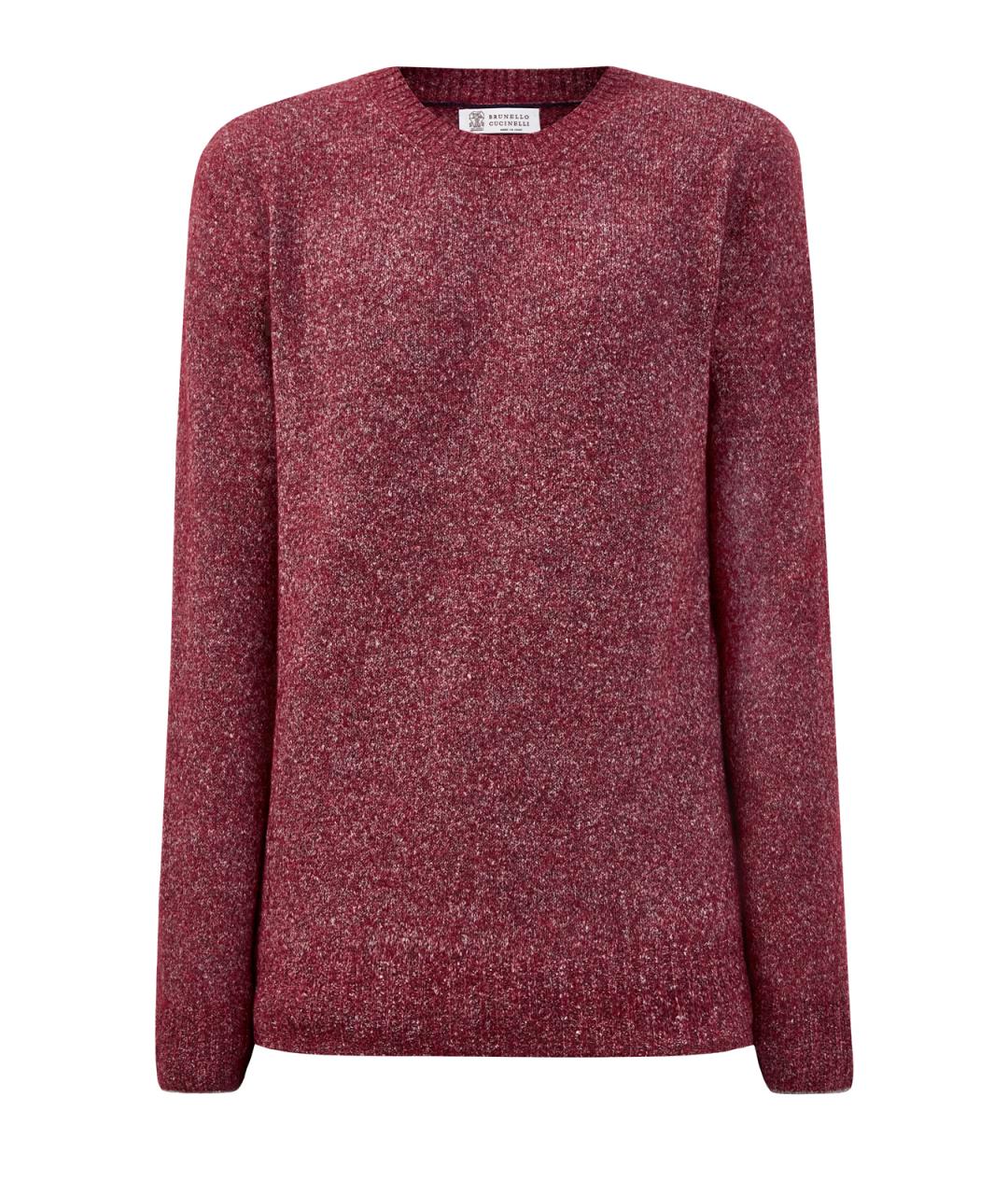 BRUNELLO CUCINELLI Бордовый шерстяной джемпер / свитер, фото 1