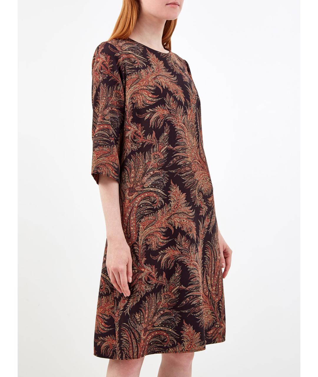 ETRO Мульти полиэстеровое повседневное платье, фото 3