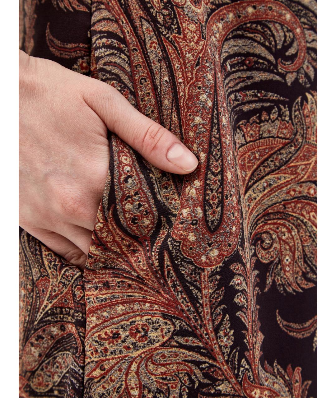 ETRO Мульти полиэстеровое повседневное платье, фото 5