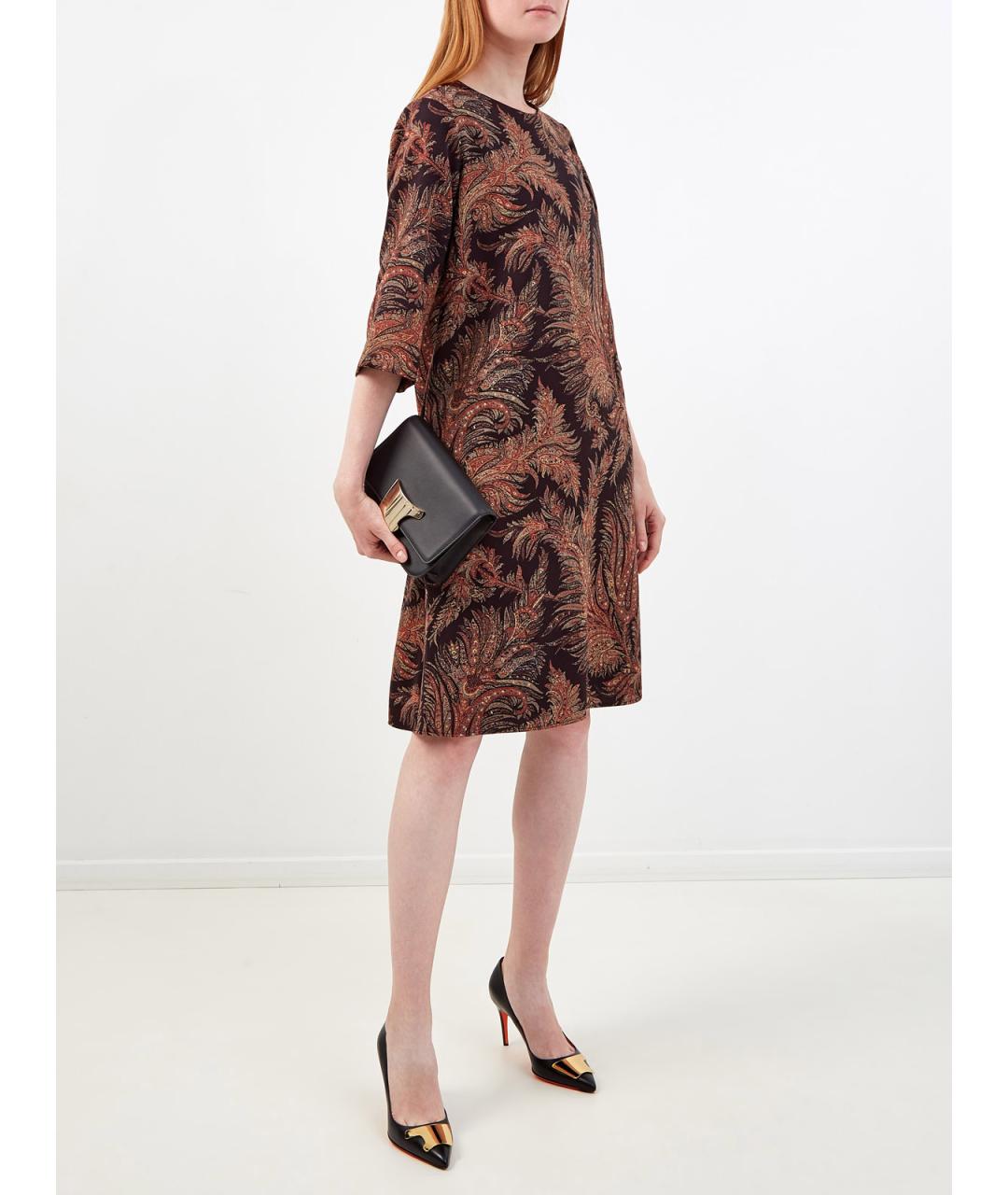 ETRO Мульти полиэстеровое повседневное платье, фото 2