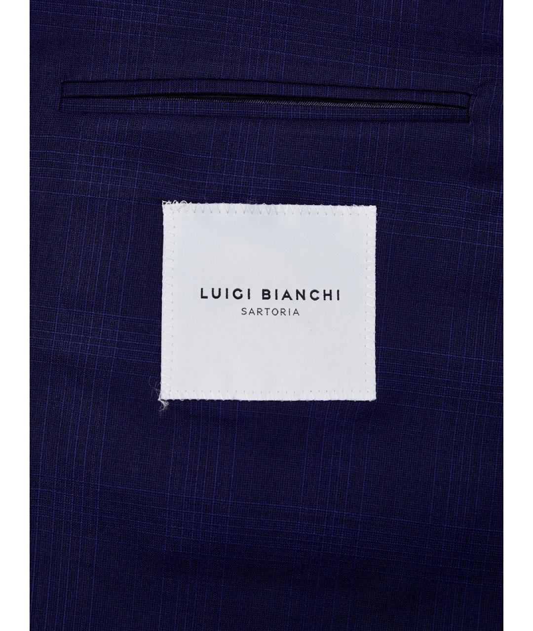 L.B.M. 1911 Синий шерстяной пиджак, фото 6