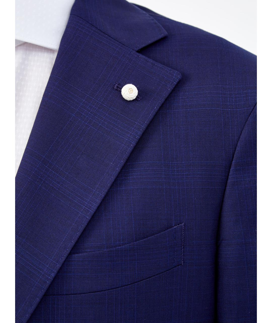 L.B.M. 1911 Синий шерстяной пиджак, фото 5