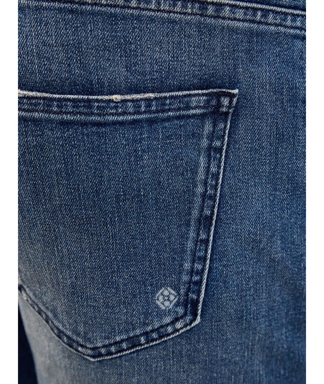 ELEVENTY Синие хлопковые прямые джинсы, фото 5
