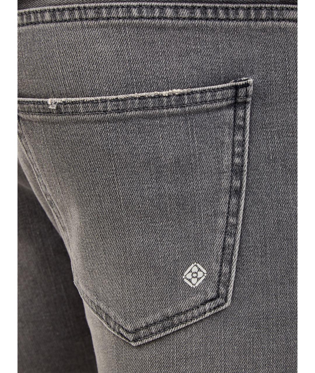 ELEVENTY Серые хлопковые джинсы скинни, фото 5