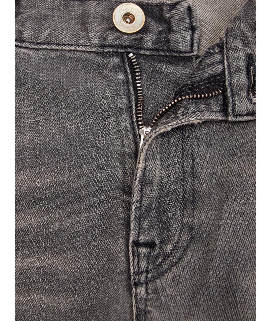 ELEVENTY Серые хлопковые джинсы скинни, фото 6