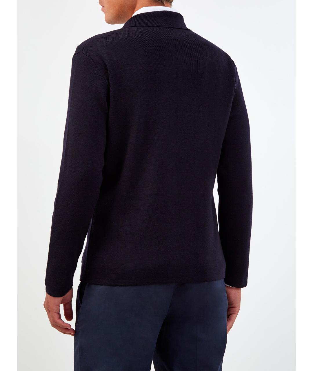 PESERICO Синий шерстяной кардиган, фото 4