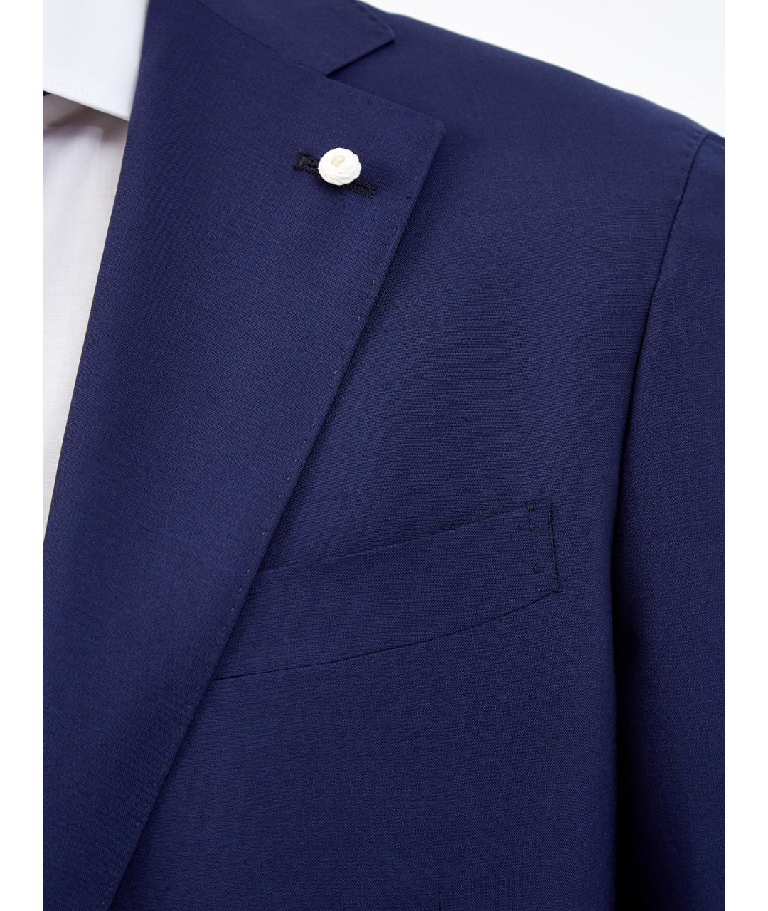 L.B.M. 1911 Синий шерстяной пиджак, фото 5