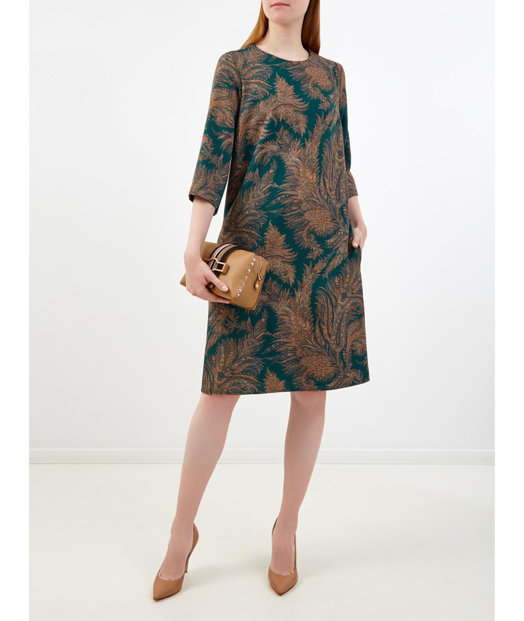 ETRO Мульти полиэстеровое повседневное платье, фото 2