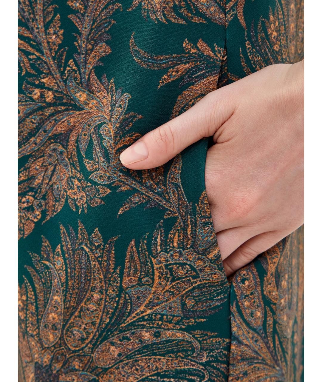 ETRO Мульти полиэстеровое повседневное платье, фото 5