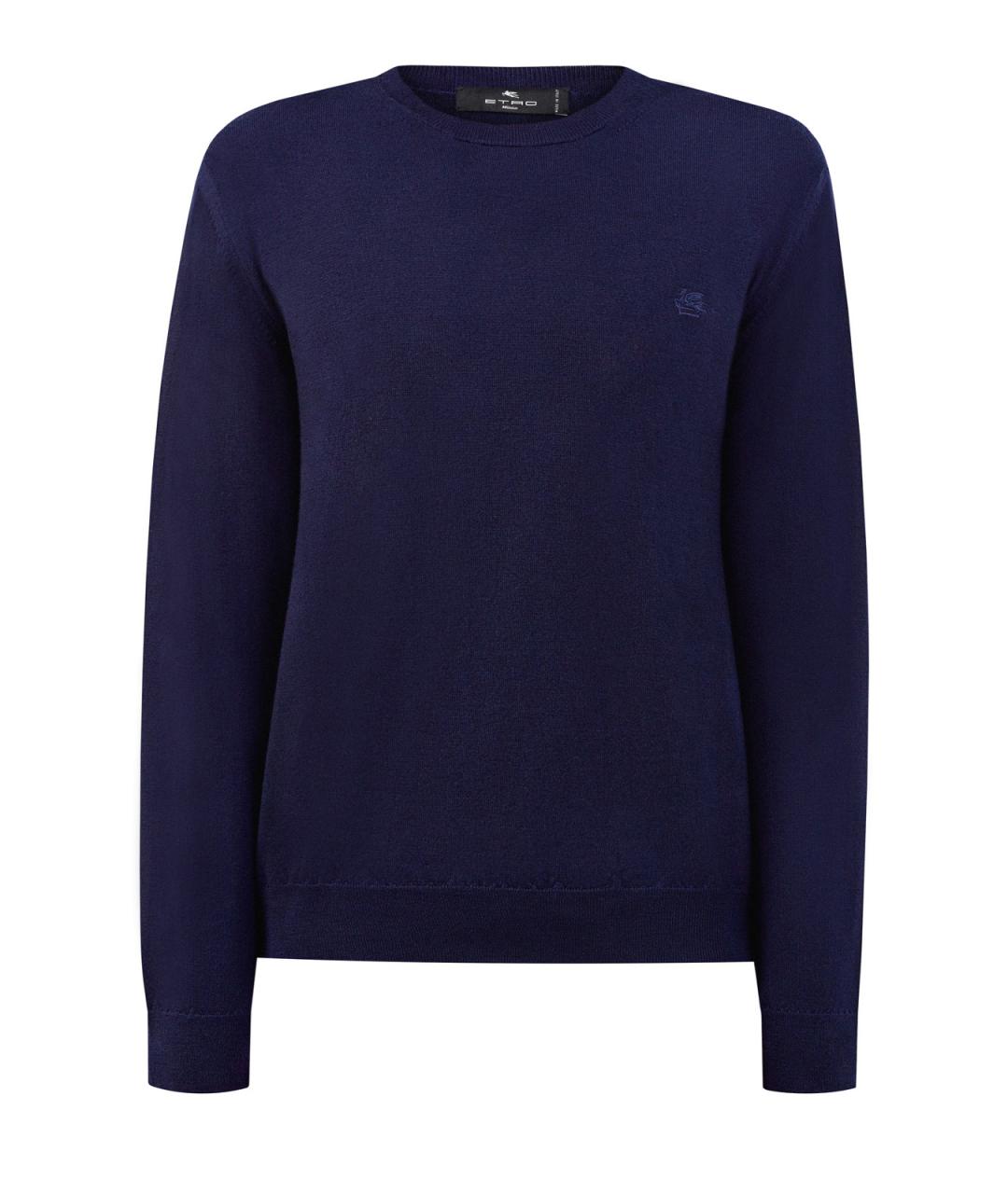 ETRO Синий шерстяной джемпер / свитер, фото 1