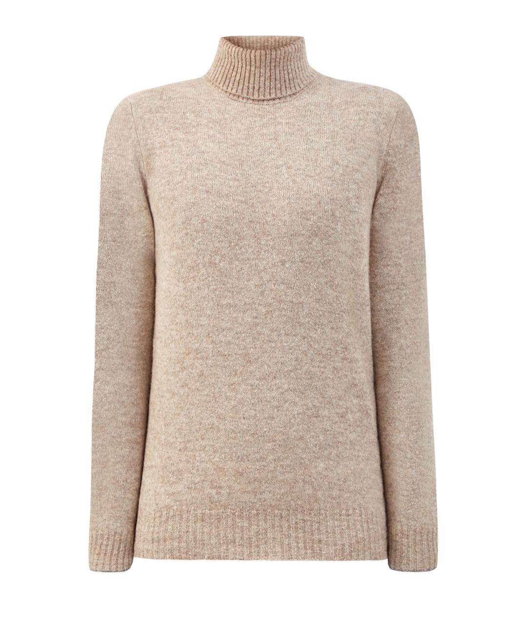 BRUNELLO CUCINELLI Бежевая шерстяная водолазка, фото 1
