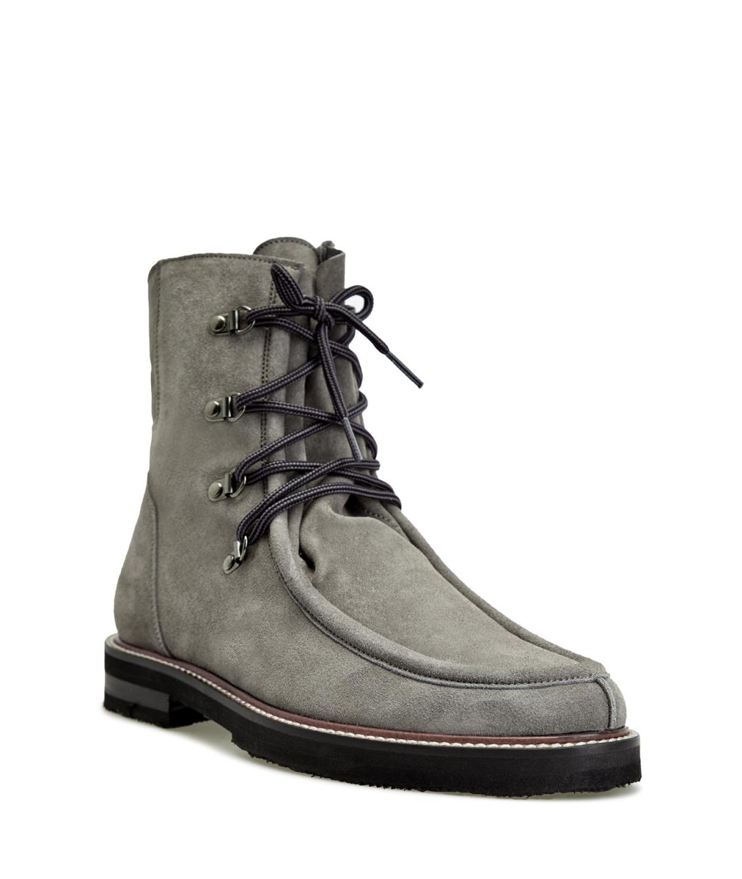 ELEVENTY Серые замшевые ботинки, фото 2