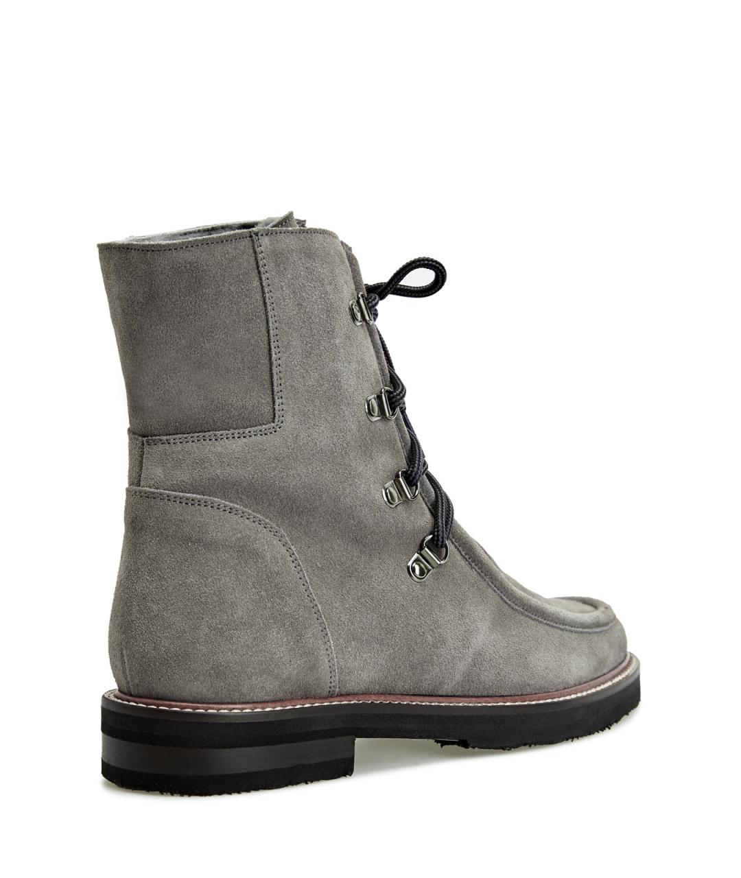 ELEVENTY Серые замшевые ботинки, фото 3