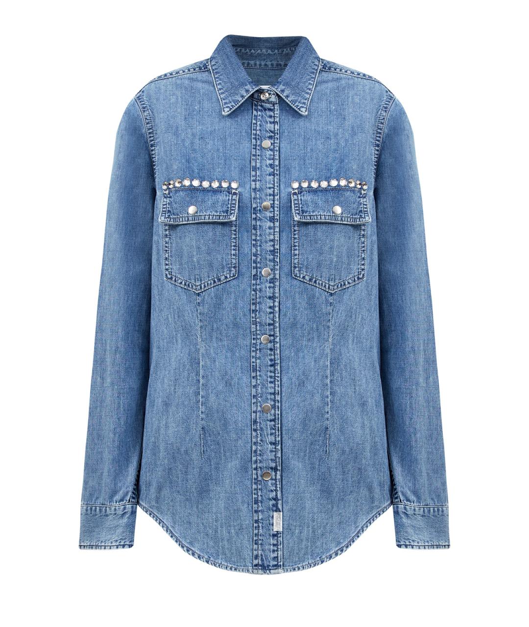 7 FOR ALL MANKIND Синяя хлопковая рубашка, фото 1