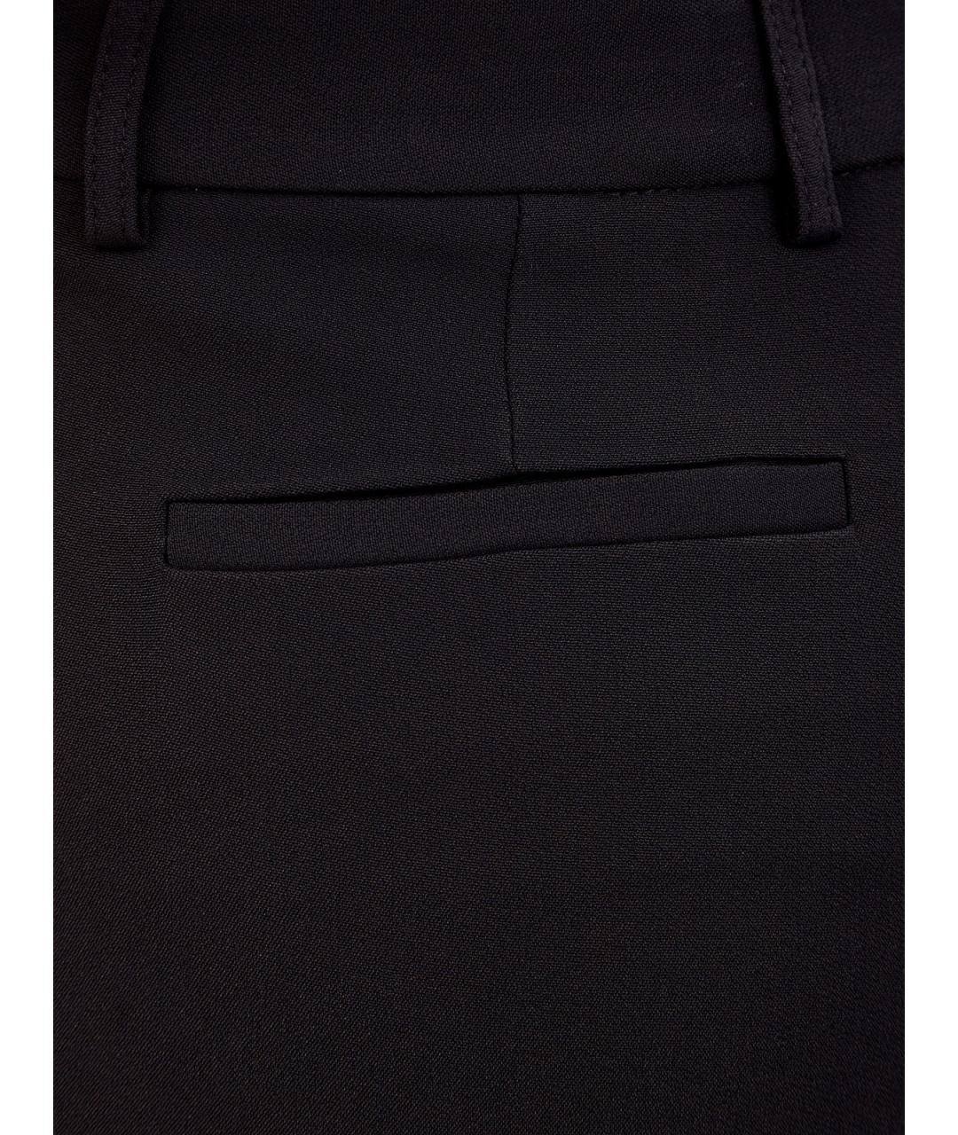 ETRO Черные вискозные прямые брюки, фото 5