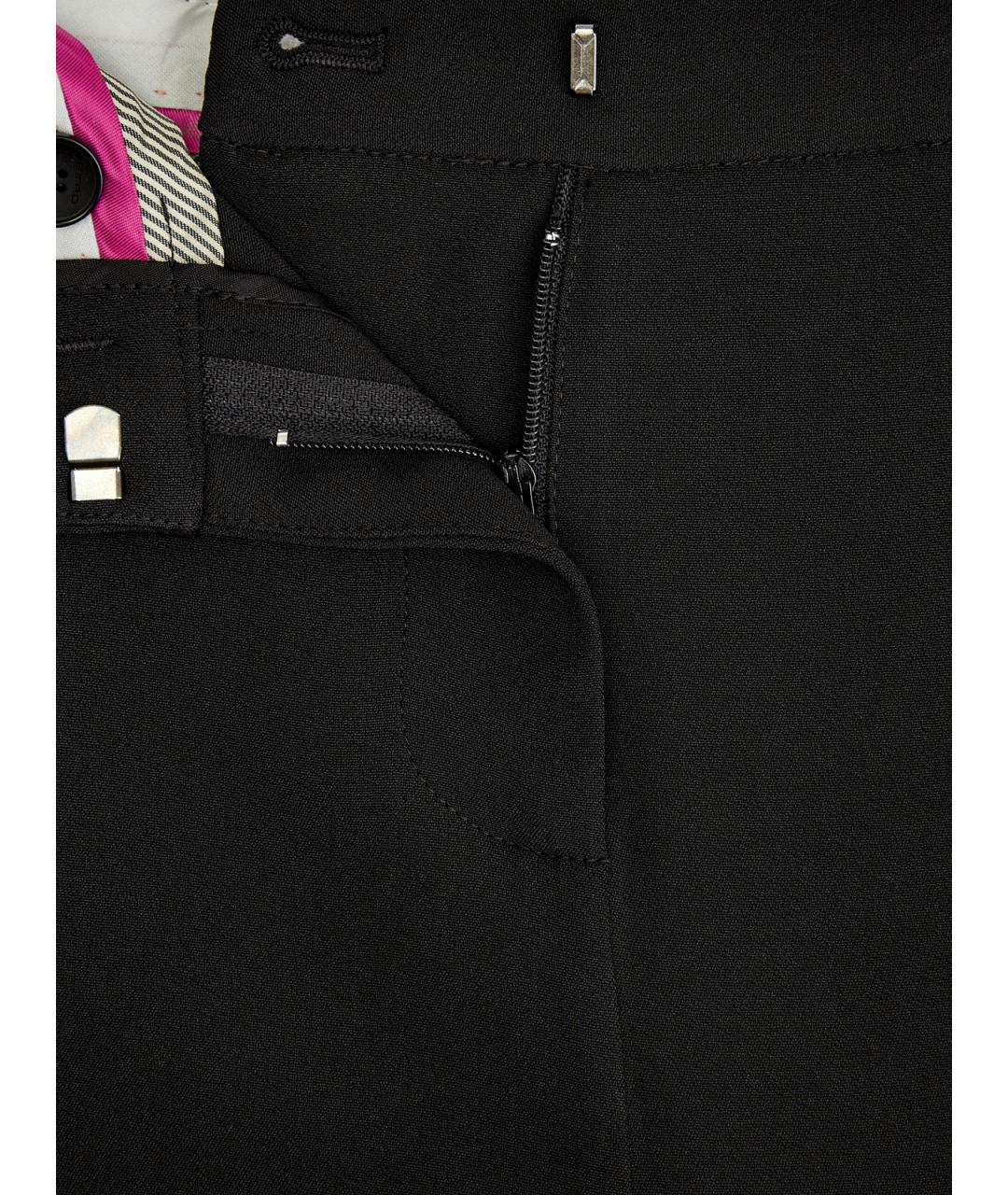 ETRO Черные вискозные прямые брюки, фото 6