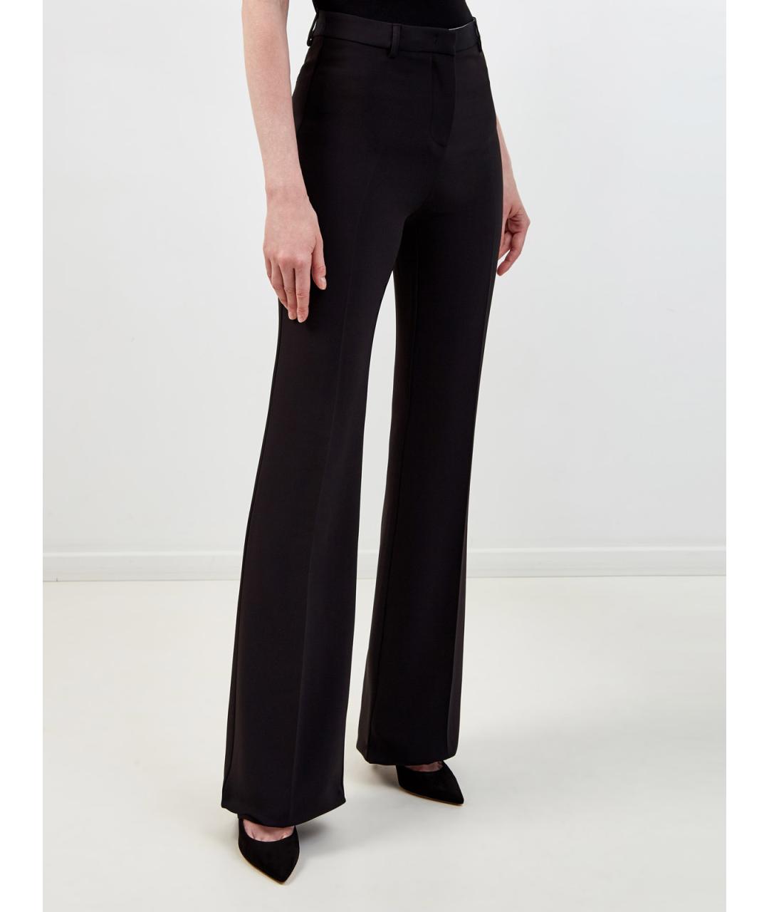 ETRO Черные вискозные прямые брюки, фото 3