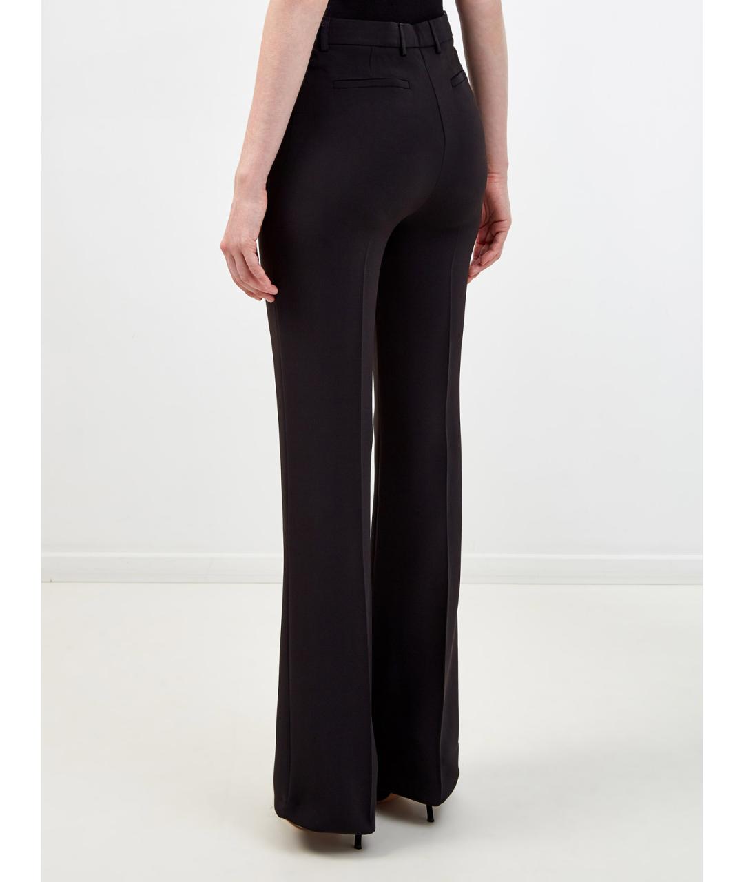 ETRO Черные вискозные прямые брюки, фото 4