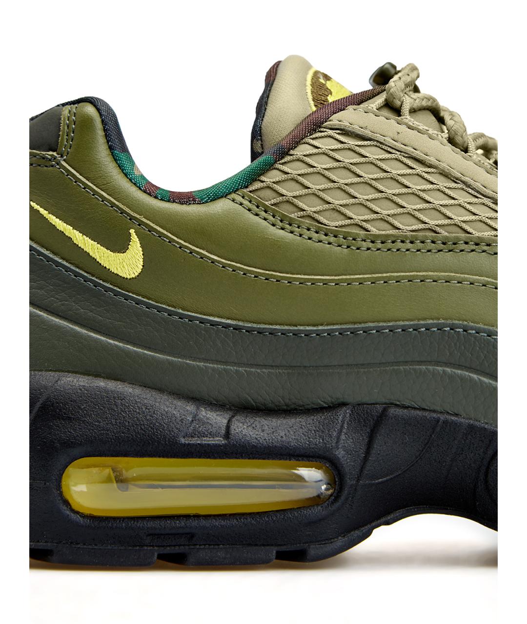 NIKE Зеленые текстильные низкие кроссовки / кеды, фото 4