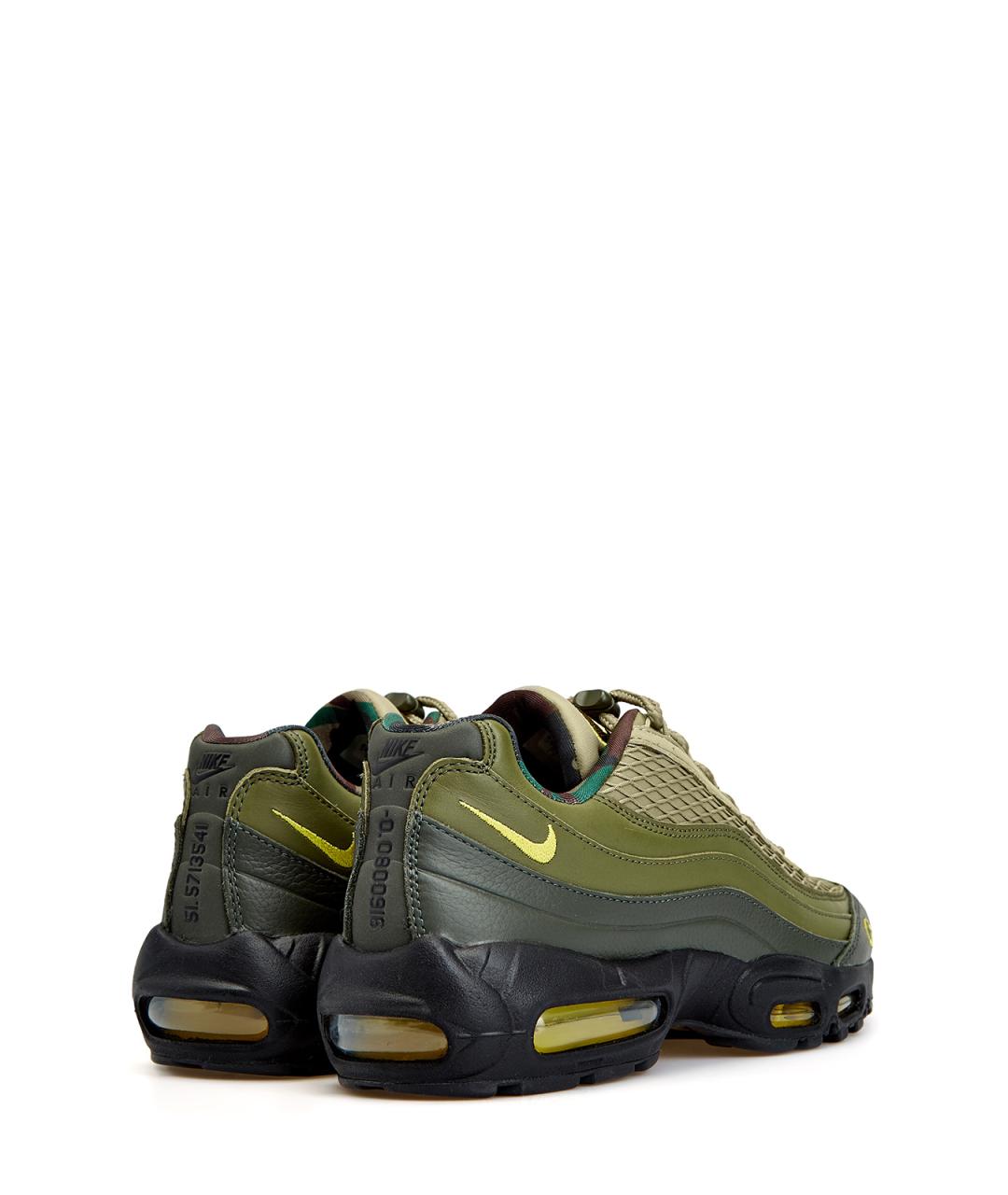 NIKE Зеленые текстильные низкие кроссовки / кеды, фото 3