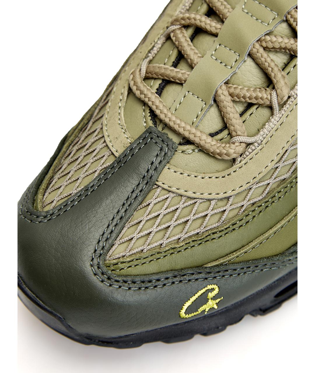 NIKE Зеленые текстильные низкие кроссовки / кеды, фото 6