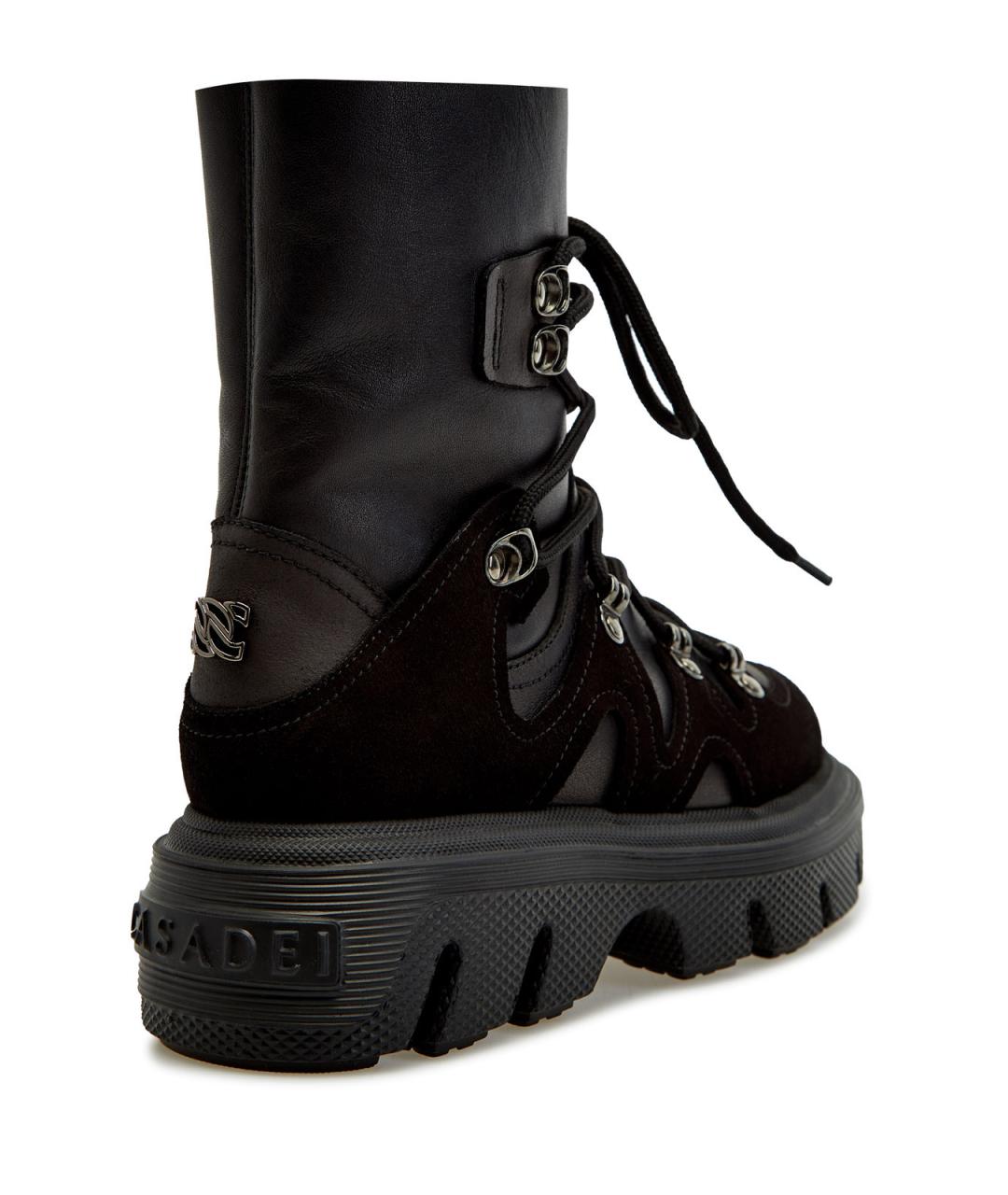 CASADEI Черные кожаные ботинки, фото 3