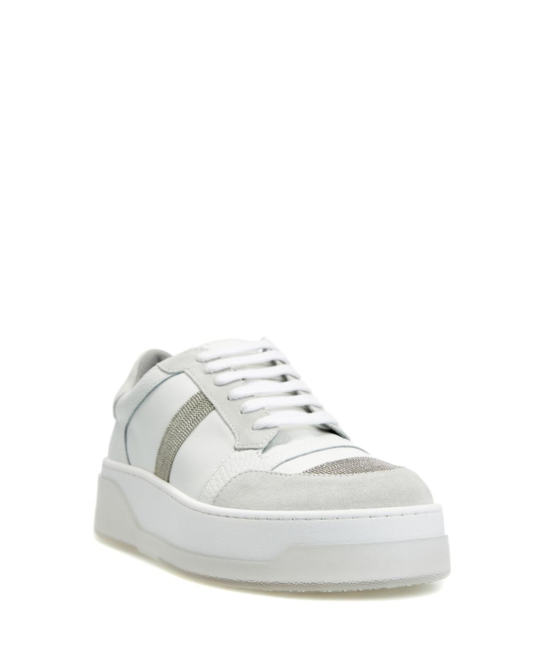 FABIANA FILIPPI Белые кожаные кеды, фото 3