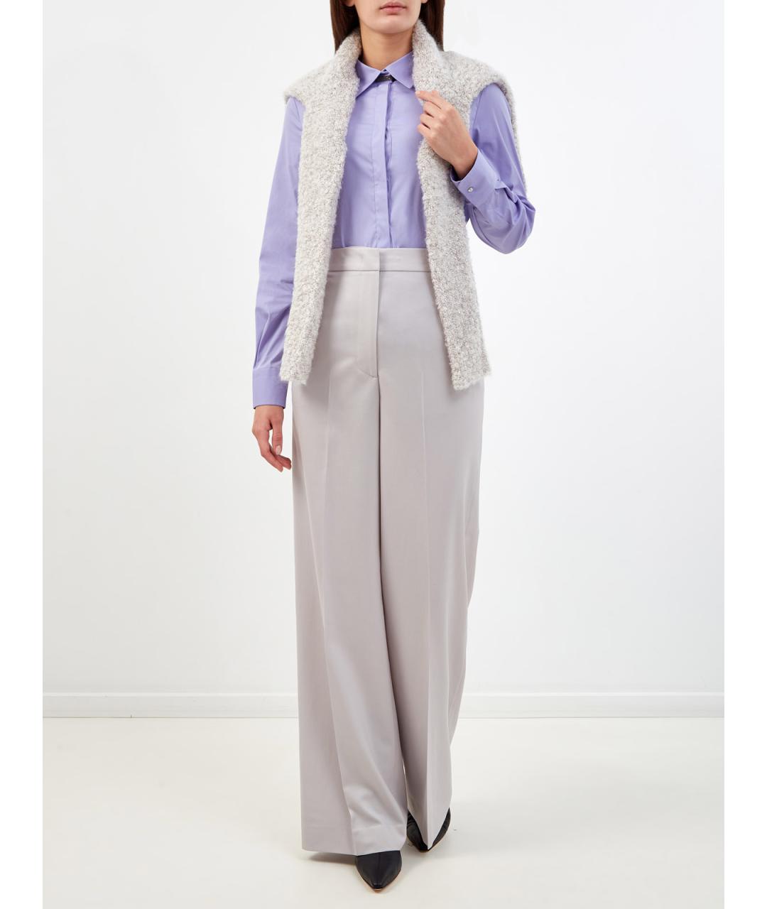 FABIANA FILIPPI Фиолетовая хлопковая рубашка, фото 2