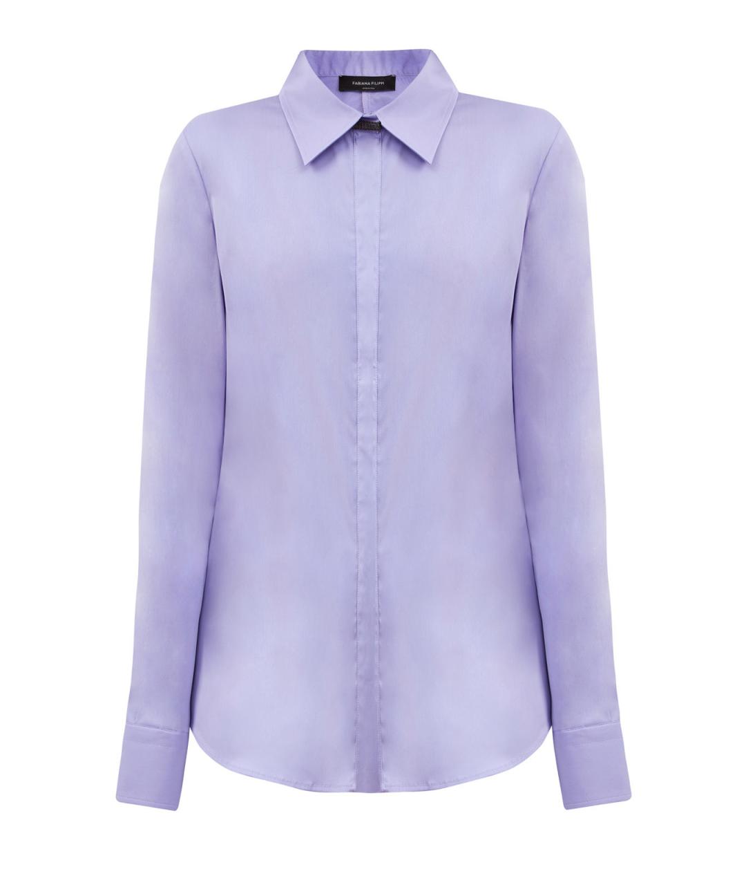 FABIANA FILIPPI Фиолетовая хлопковая рубашка, фото 1