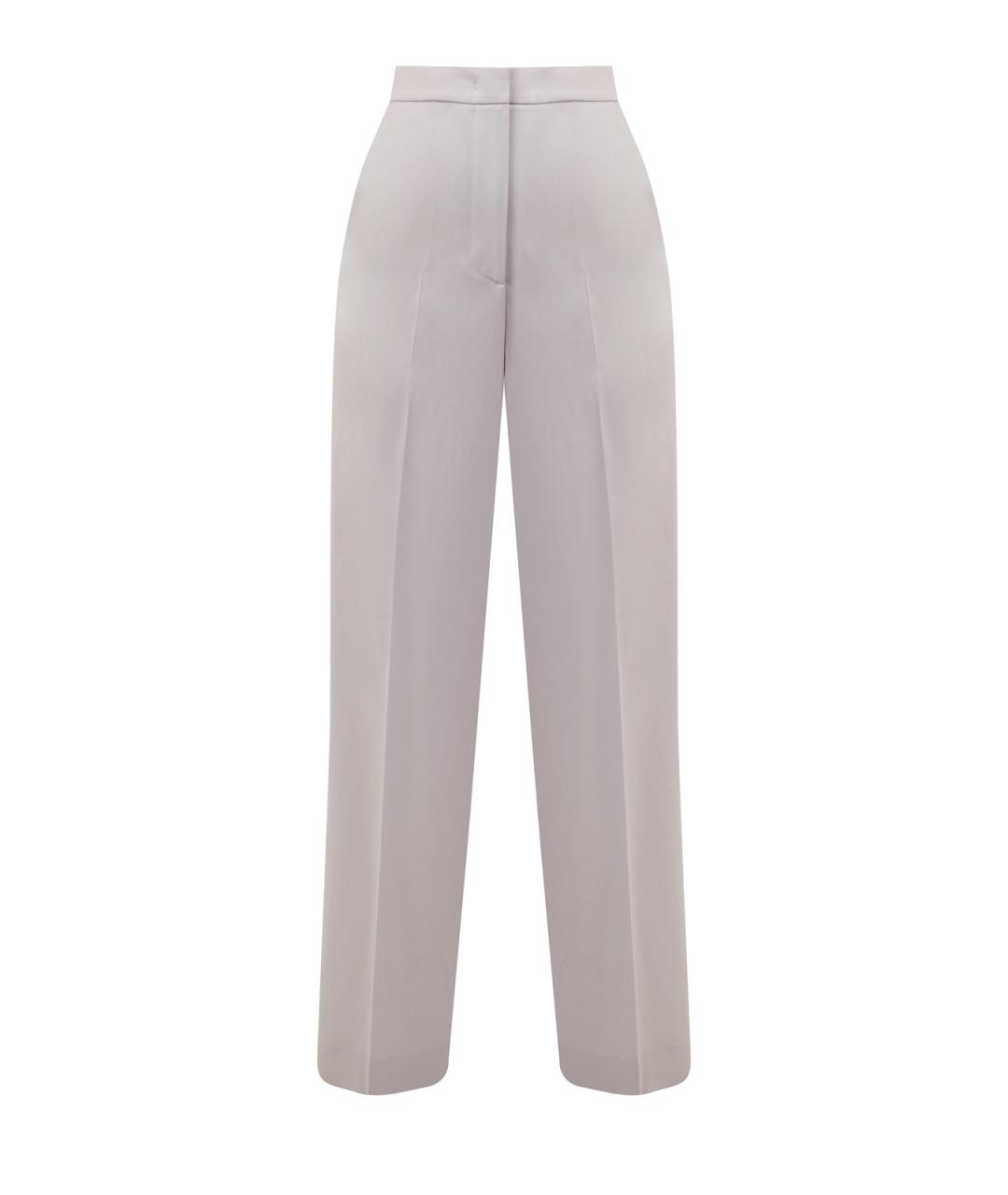 FABIANA FILIPPI Серые шерстяные брюки широкие, фото 1