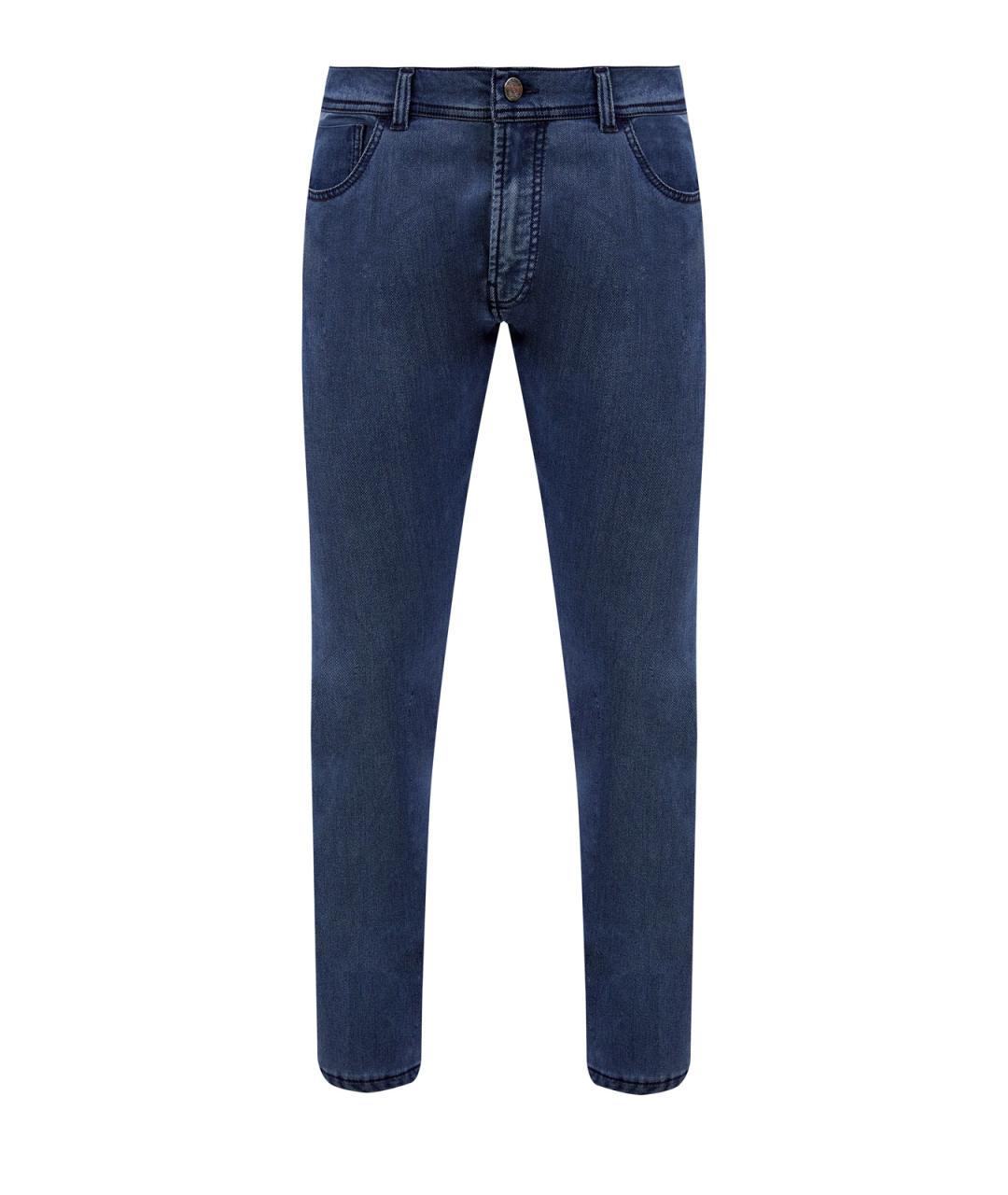 CANALI Синие джинсы скинни, фото 1